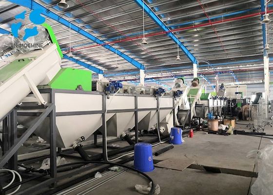 Linia myjąca do recyklingu tworzyw sztucznych 500 kg / h